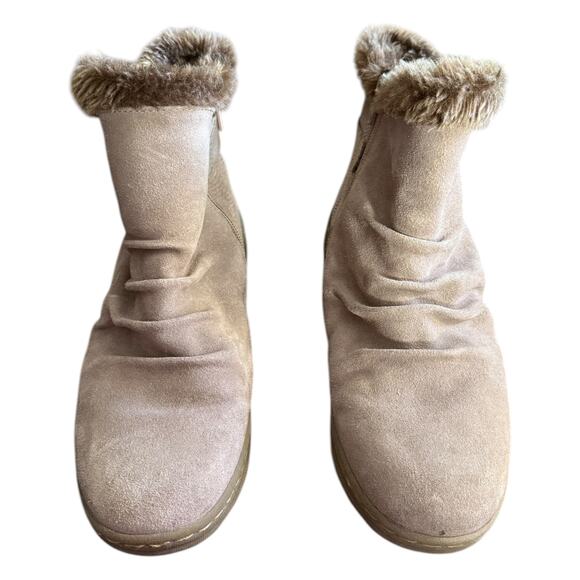 BareTraps Avita Light Brown Cold Weather Lined Booties Size 7.5 - Picture 3 of 9